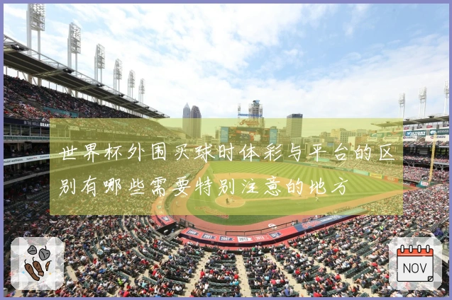 世界杯外围买球时体彩与平台的区别有哪些需要特别注意的地方